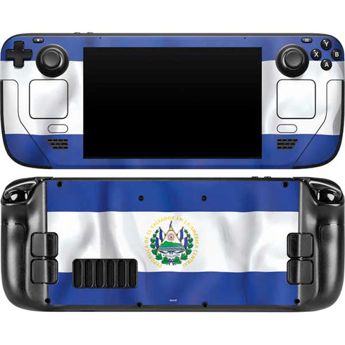El Salvador Flag Steam Deck Handheld Gaming Computer Skin